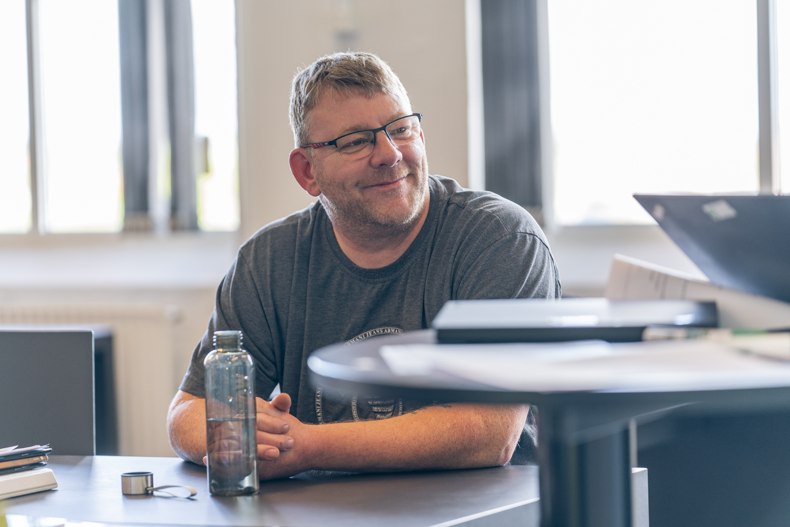 Mandlig kursist til undervisning